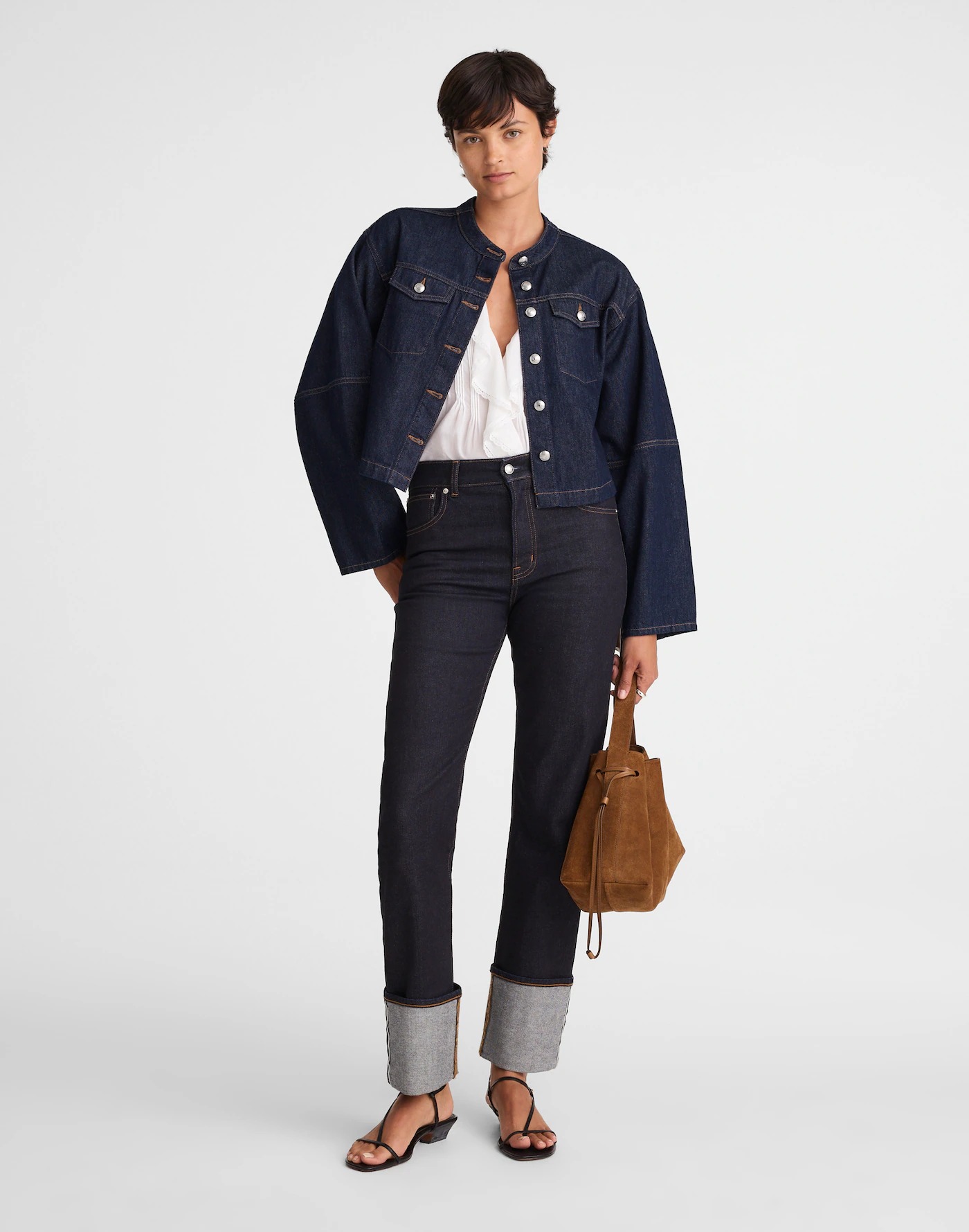 Seekme Women&#039;s Oversized Jean Jacket Plus Size Fashion Boyfriend Button Down Washed Denim Jacket (black, Medium)