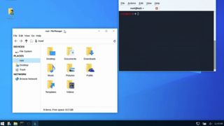 Kali Linux with Windows 10 theme