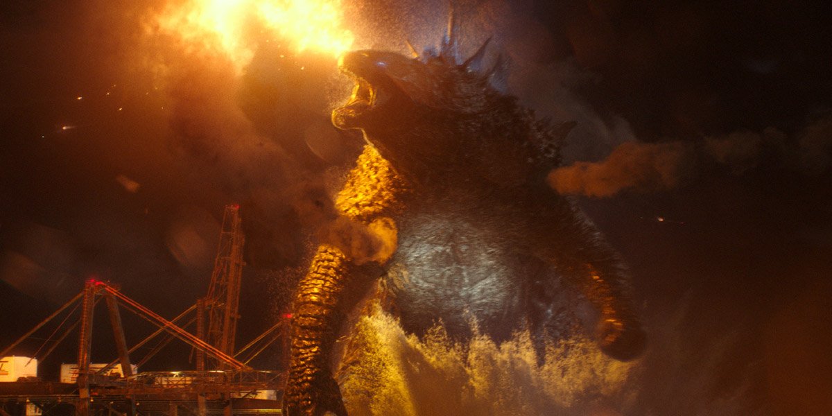 Godzilla rampaging in Gozilla vs. Kong