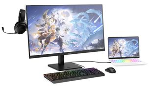 Image of the HP OMEN Transcend 32 gaming monitor.