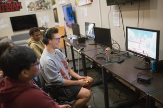 SUNY Potsdam students playing esports