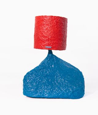 red and blue lamp