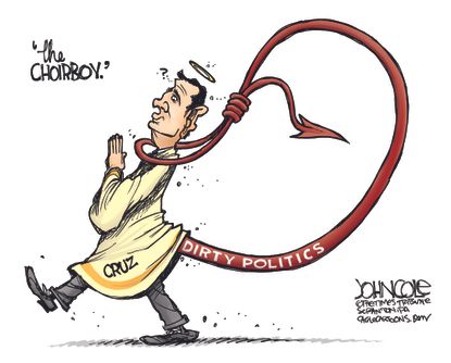 Political Cartoon U.S. Cruz 2016