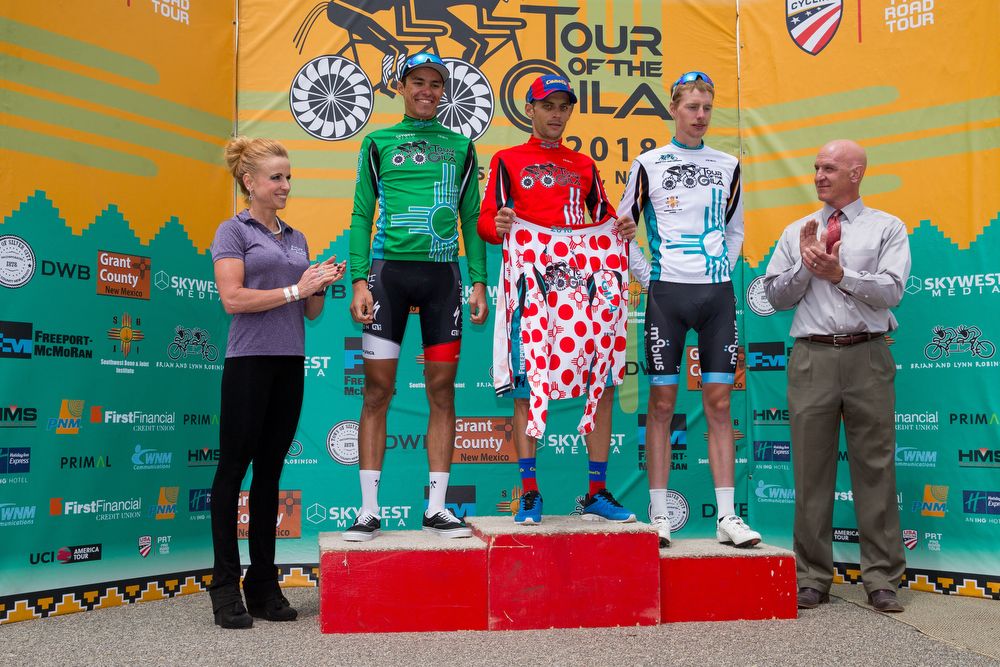 The jersey winners after stage 2 at Tour of the Gila