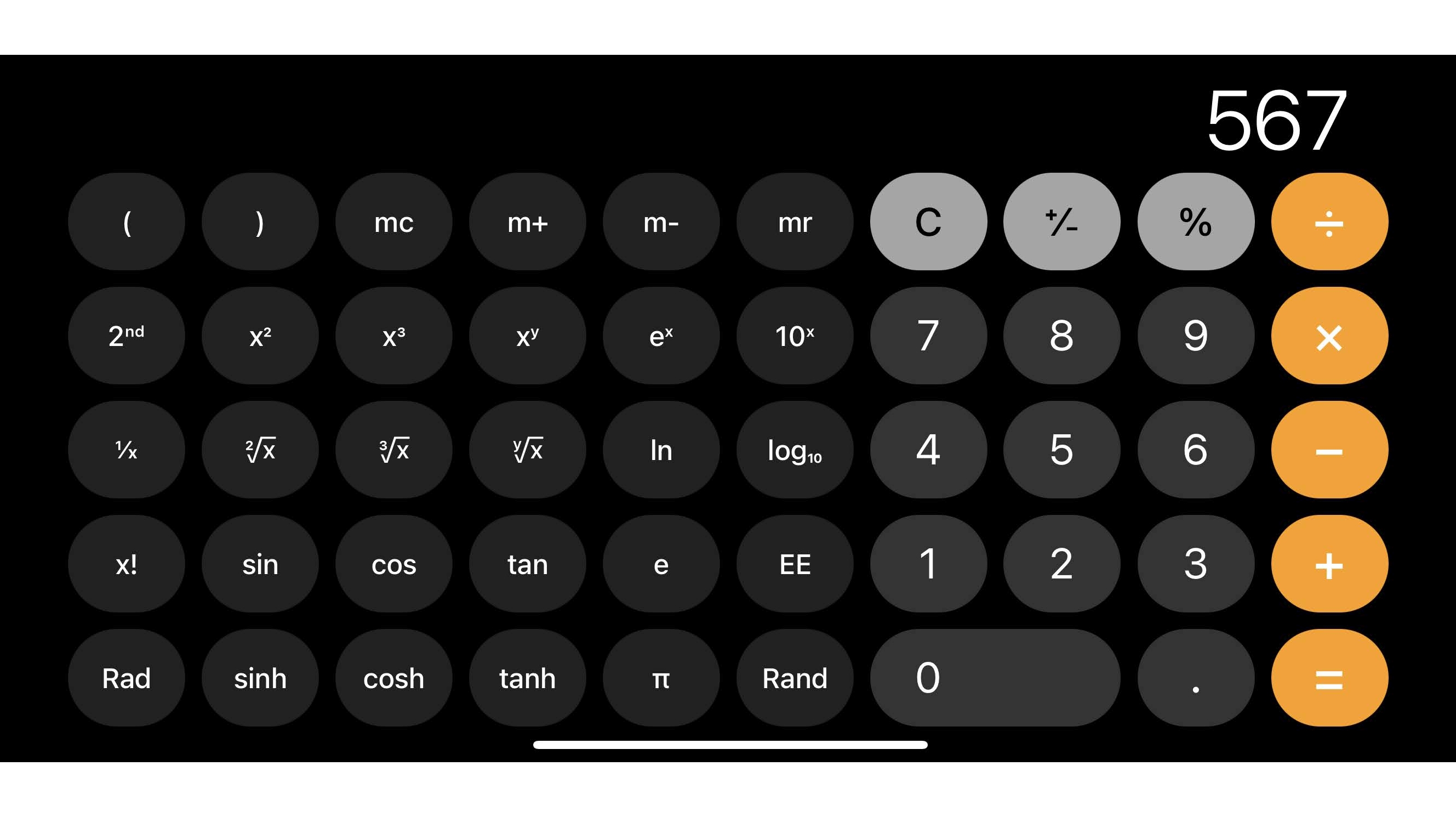 Kalkulator iPhone
