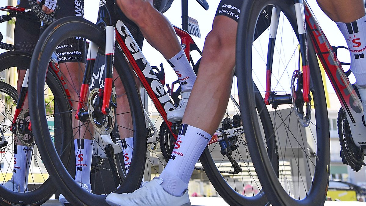 New Shimano wheels at the Tour de France