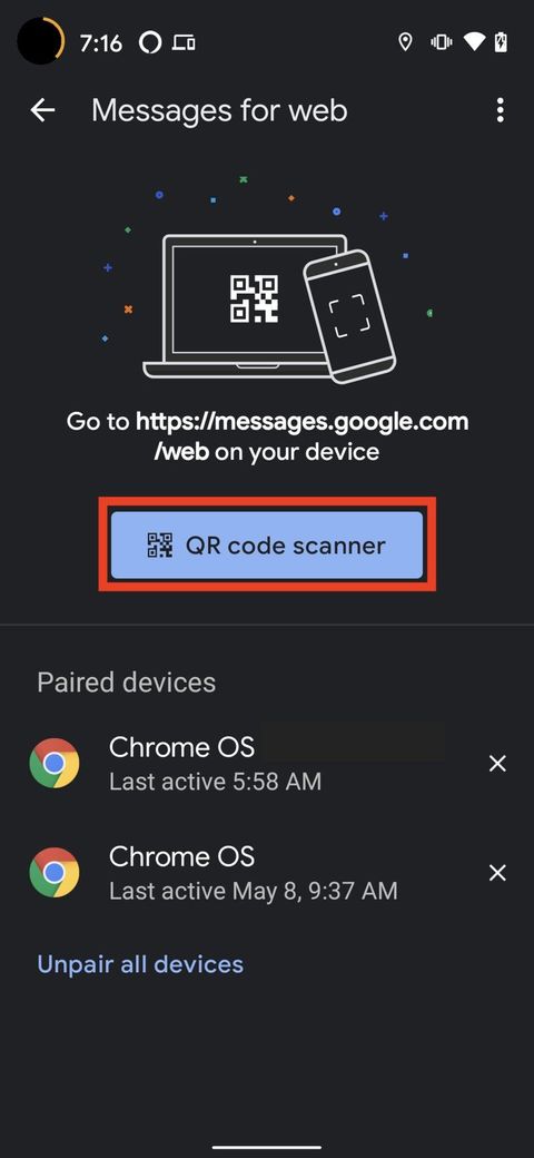 How To Use Google Messages From A Web Browser Or Chromebook | Android ...