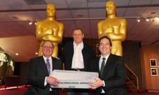 PricewaterhouseCoopers partners and Academy president Tom Sherak (center) attend the final Oscar ballot mailing on Feb. 1: A new study shows that 94 percent of Oscar voters are white.