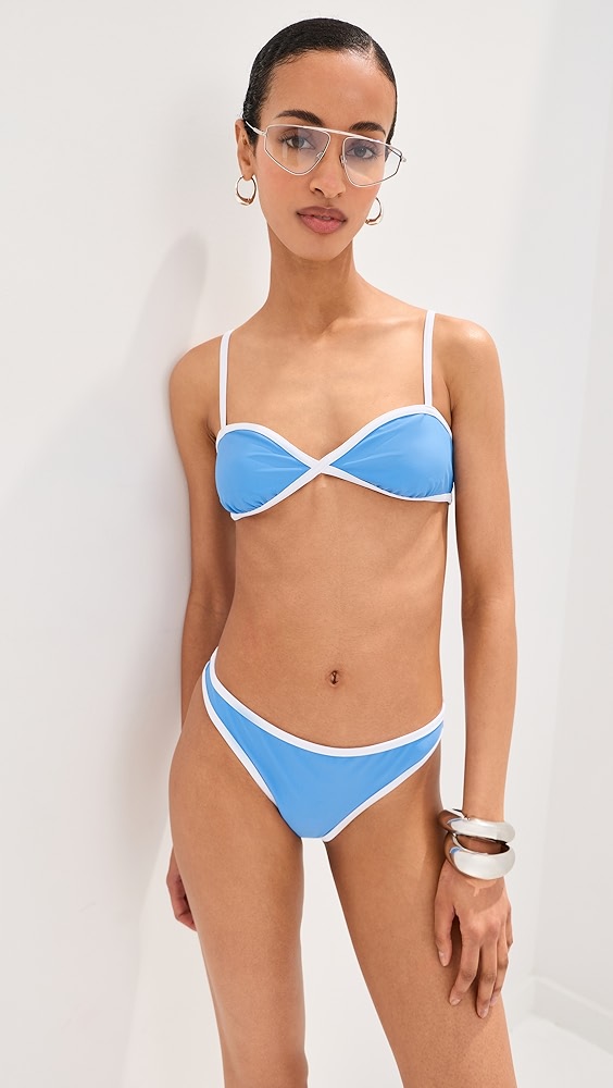 Le Bop Colorblock Bikini Top