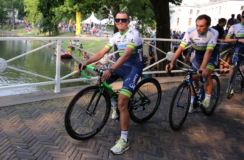 Simon Gerrans looks happy to be back at the Tour