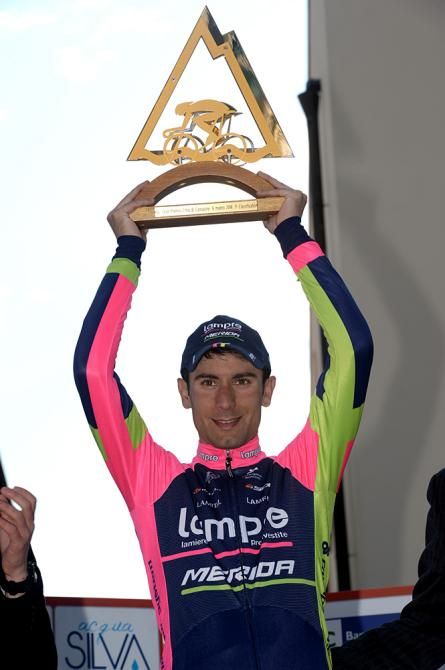 Diego Ulissi (Lampre-Merida) with the GP Camaiore trophy