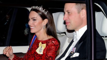 The Prince and Princess of Wales attend a reception for members of the Diplomatic Corps