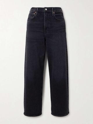 Ren Cropped High-Rise Wide-Leg Jeans