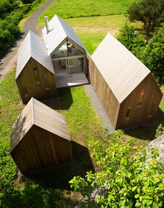 Micro Cluster Cabins attached with space between them