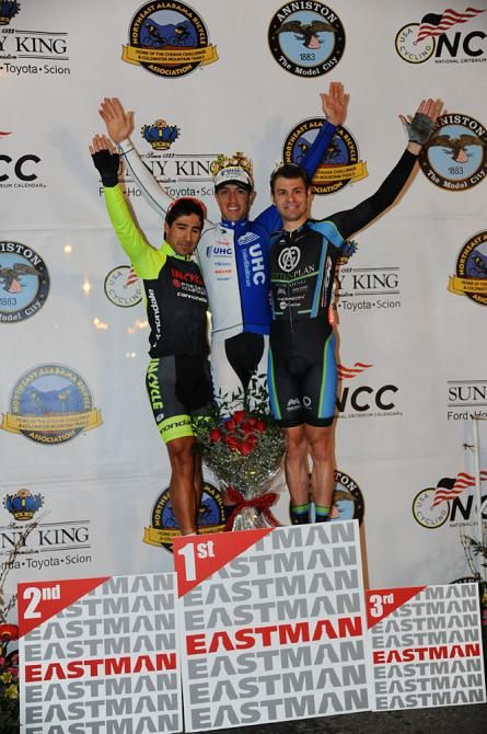 Elite men's Sunny King Crit podium
