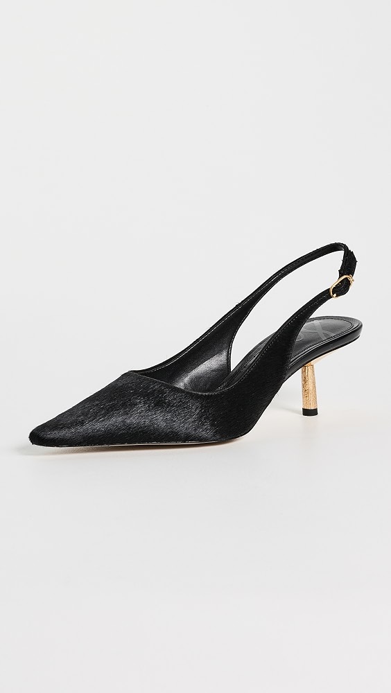 Bianka Slingback Heels - Black