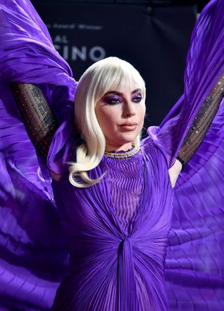 Lady Gaga attends the UK Premiere Of "House of Gucci '' in 2021