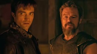 Robert Pattinson and Matt Damon in The Odyssey.