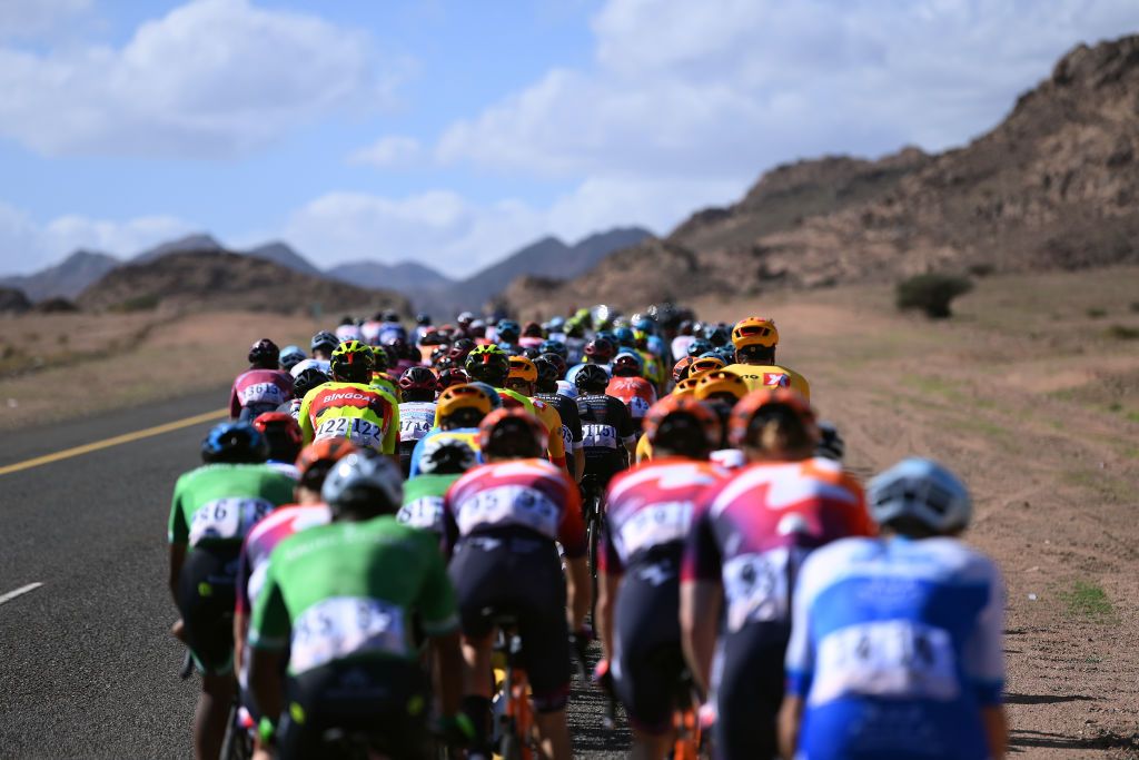 The Saudi Tour peloton