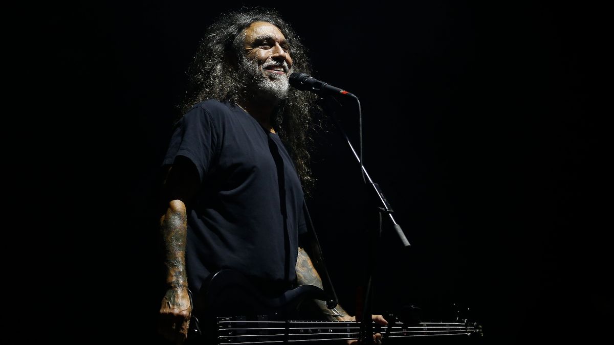 Tom Araya onstage in 2019