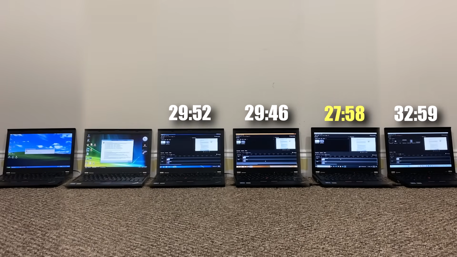 Windows XP vs Vista vs 7 vs 8.1 vs 10 vs 11 | Speed Test