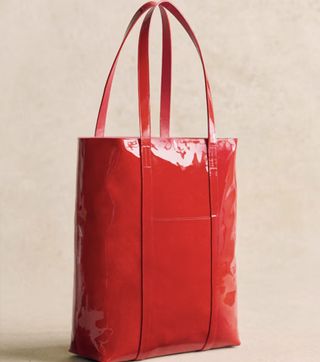 The Tote - Patent Red - Bovine Leather - Sézane