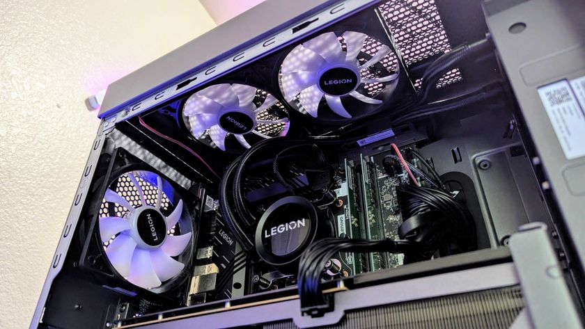 Image of the Lenovo Legion Tower 7i (Gen 10) gaming desktop.