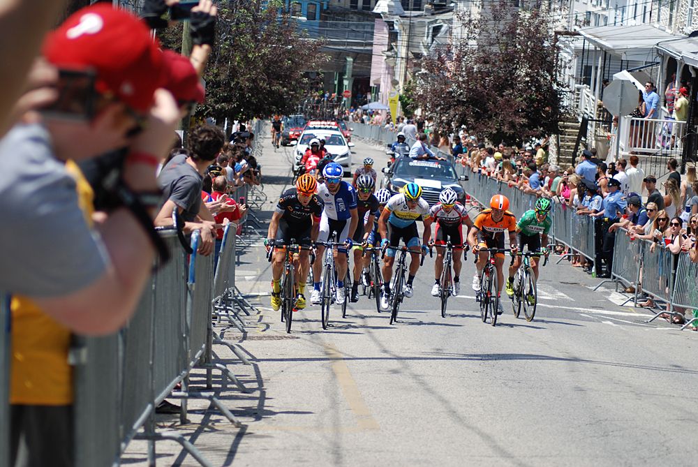 Michael Woods (Optum) opens up the sprint