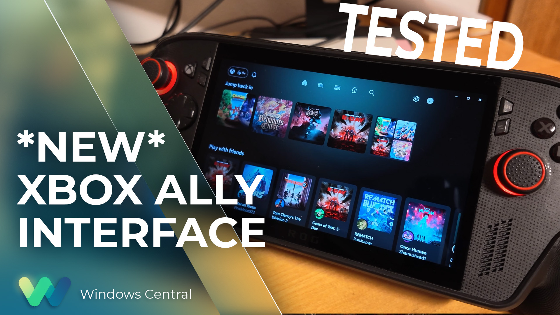 Xbox Ally tested