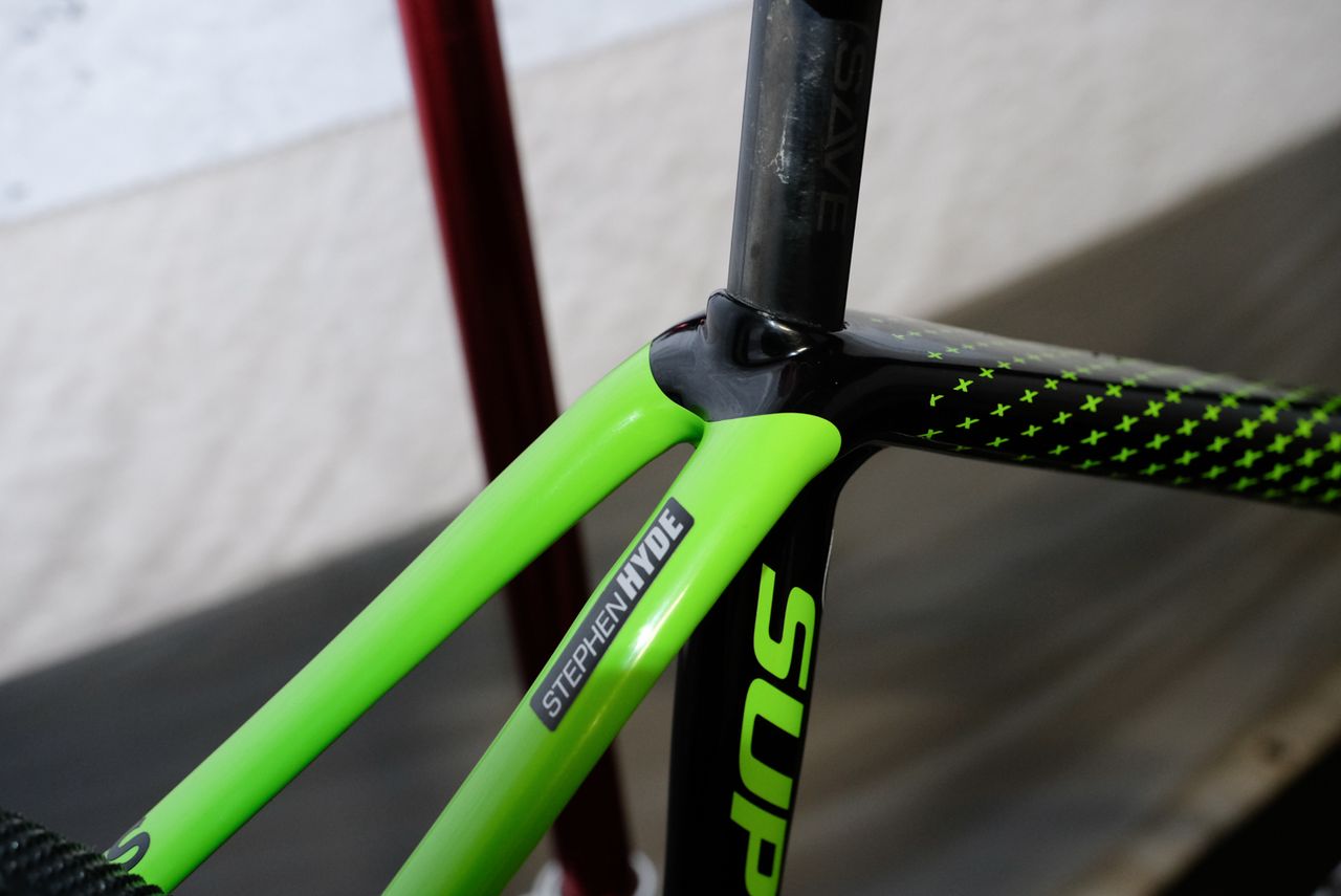 In case you were wondering, this is Stephen Hyde's bike