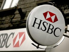 STREET, UNITED KINGDOM - MARCH 03: The HSBC logo is displayed outside a branch of HSBC on March 3 2008 in Street, United Kingdom. HSBC, the UK's largest bank, has said it has made a 8.7bn GBP