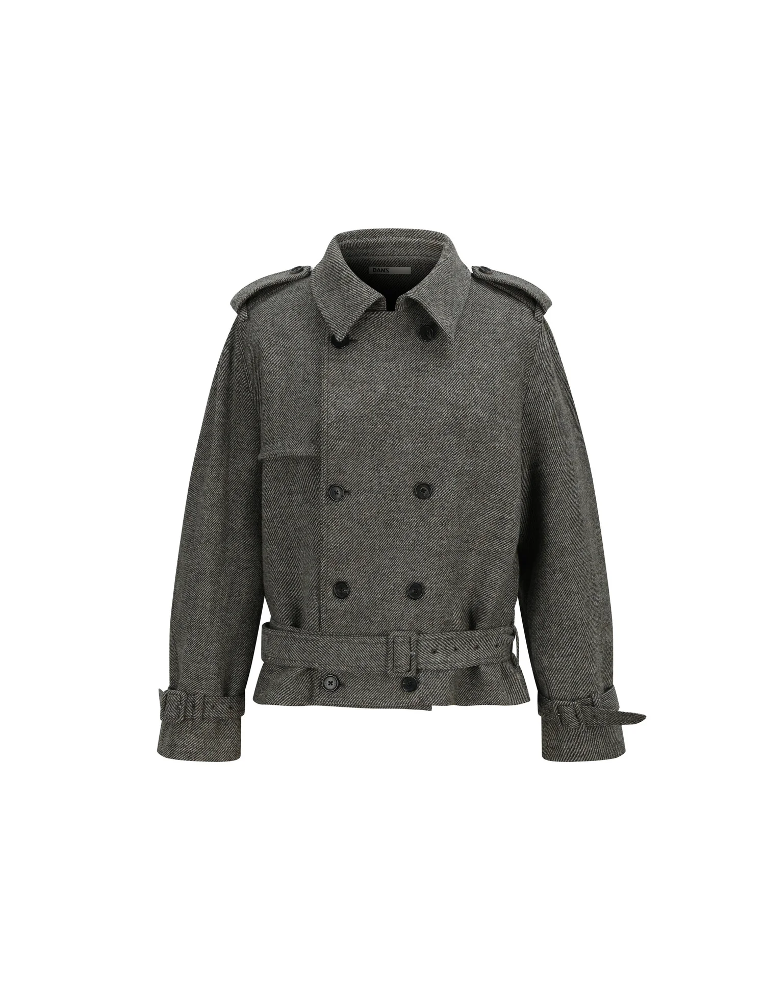 Sculpted Cropped Trench Coat &amp;mdash; Danz