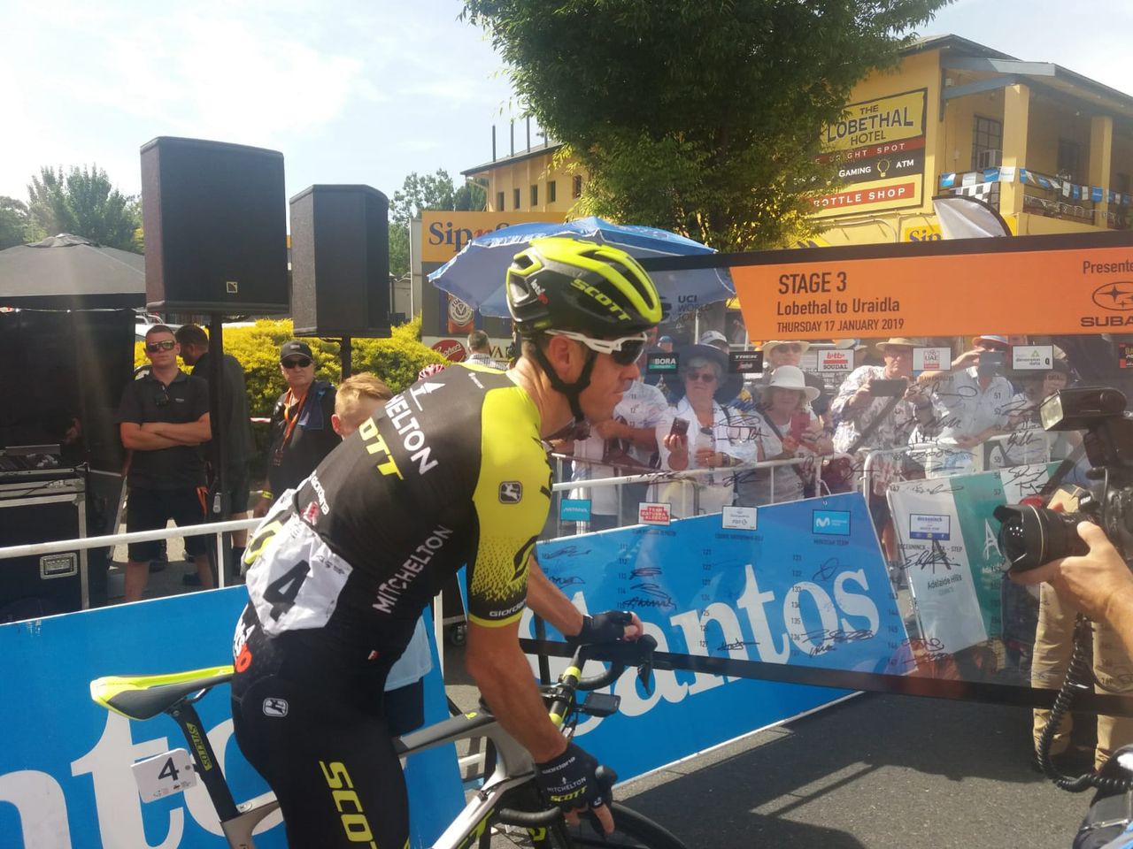 Matthew Hayman is in his last race at the Tour Down Under