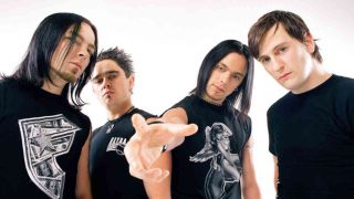 Bullet For My Valentine posing for a photograph in 2005