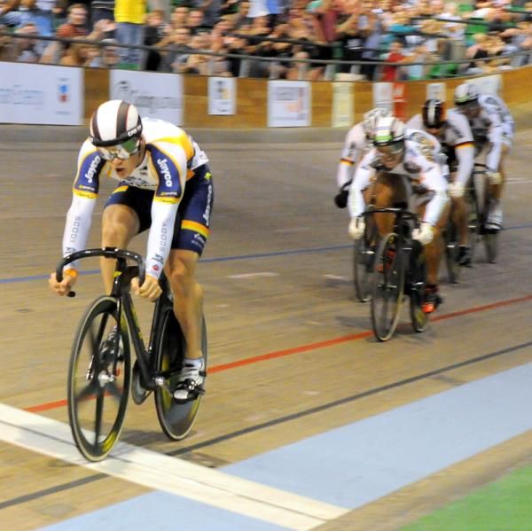 Scott Sunderland, outstanding in the Keirin final.