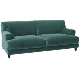 emeral green three seater sofa