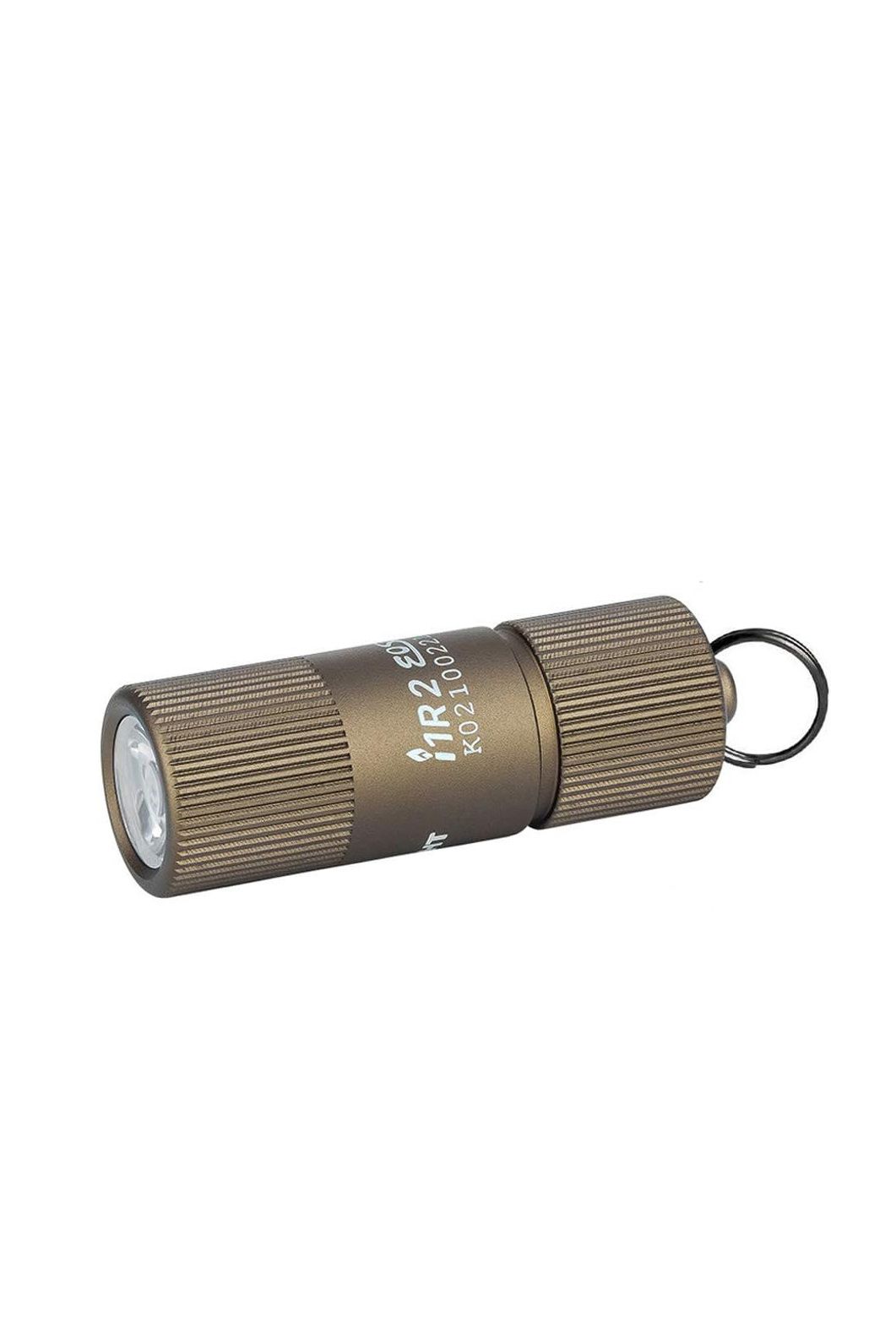Olight I1r 2 Eos 150 Lumens Tiny Rechargeable Keychain Flashlight Edc Mini Led Keyring Light With Built-In Battery for Camping Hiking Dog Walking Etc (desert Tan)