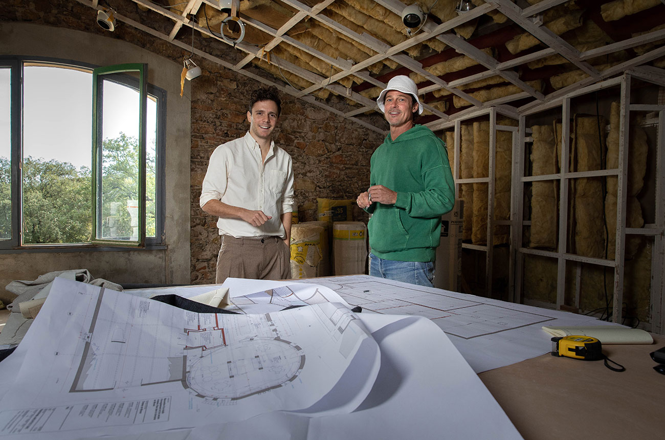 Brad Pitt and Damien Quintard redesign the Miraval recording studio