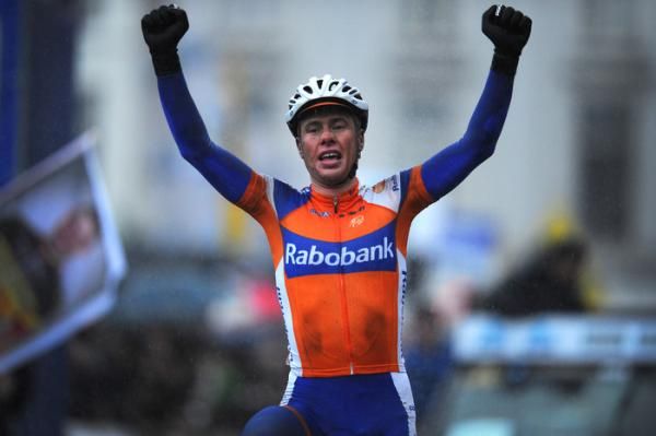 Sebastian Langeveld (Rabobank) wins the sprint