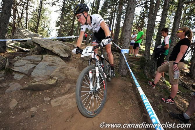 Markus Schulte-Luenzum (Focus XC Team) in fourth on lap one