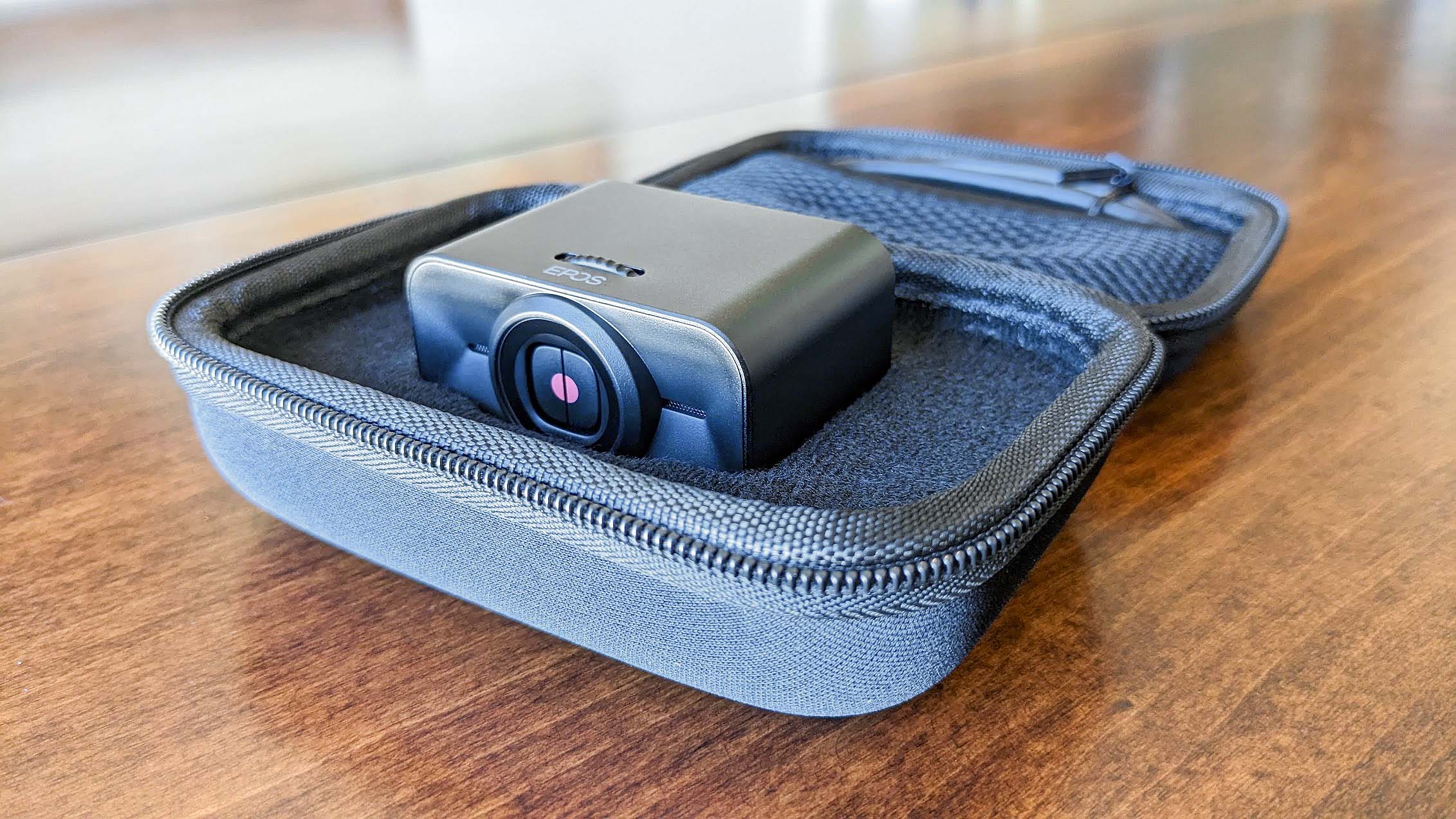 EPOS S6 4K Webcam in carrying case.