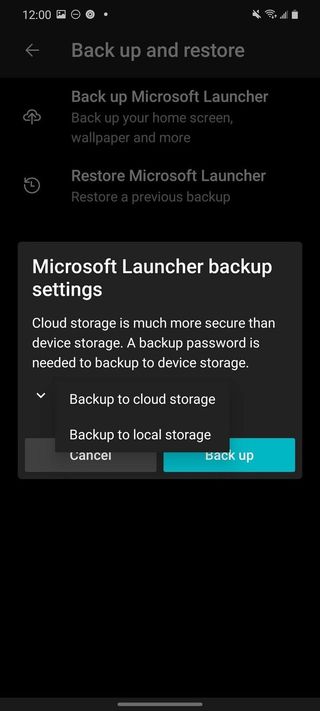 How To Backup Microsoft Launcher