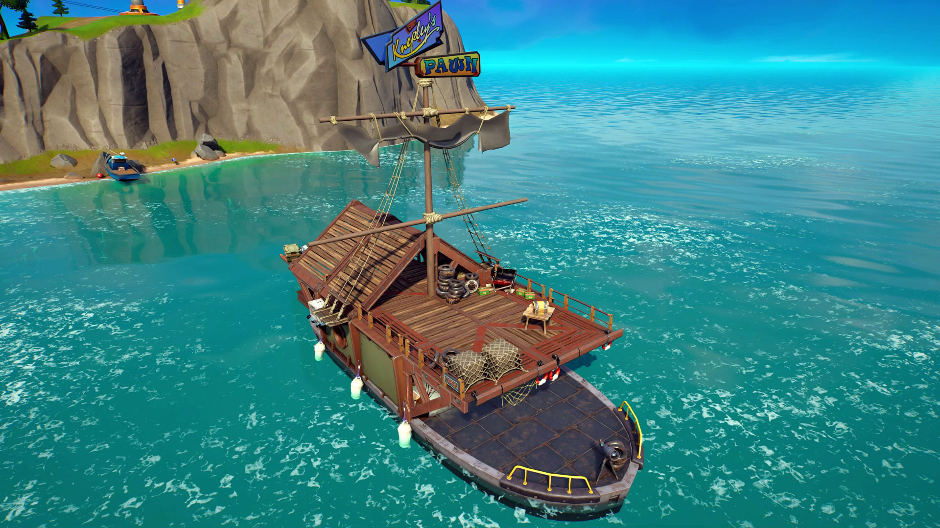 Where to visit Fortnite Adrift or Pawntoon in a Motorboat