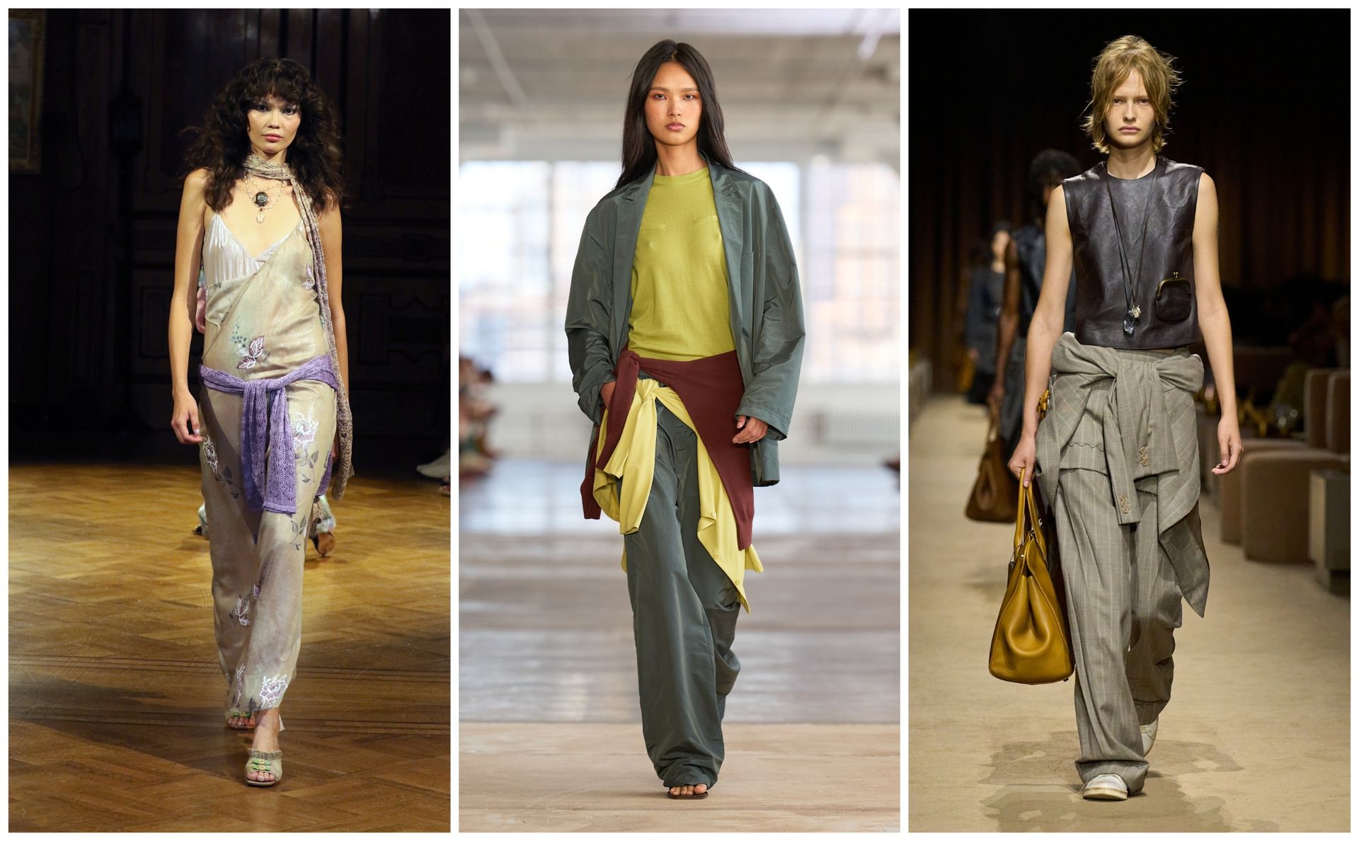 sweater and blazer belts on the spring 2027 runways