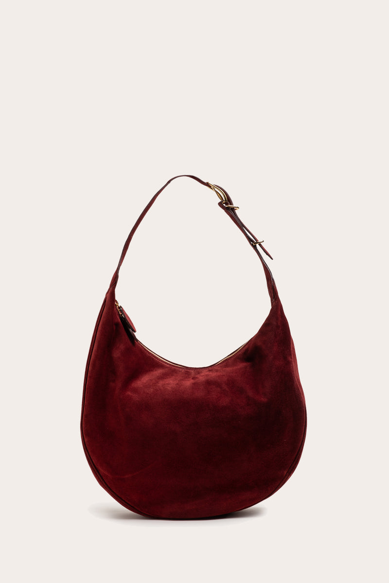 Moon Hobo Maroon Suede