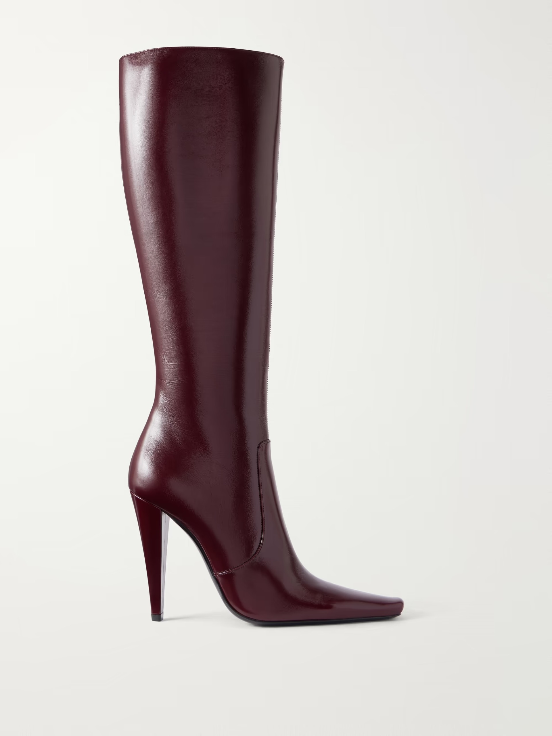 Saint Laurent, Stretch Leather Knee Boots