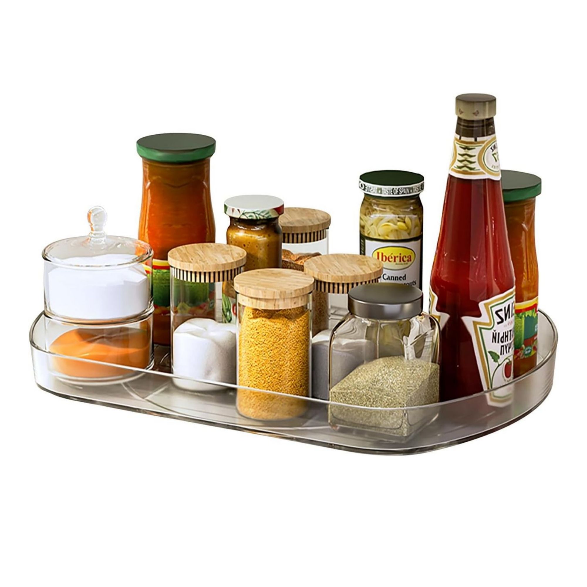 Voova Lazy Susan Turntable Organiser for Fridge