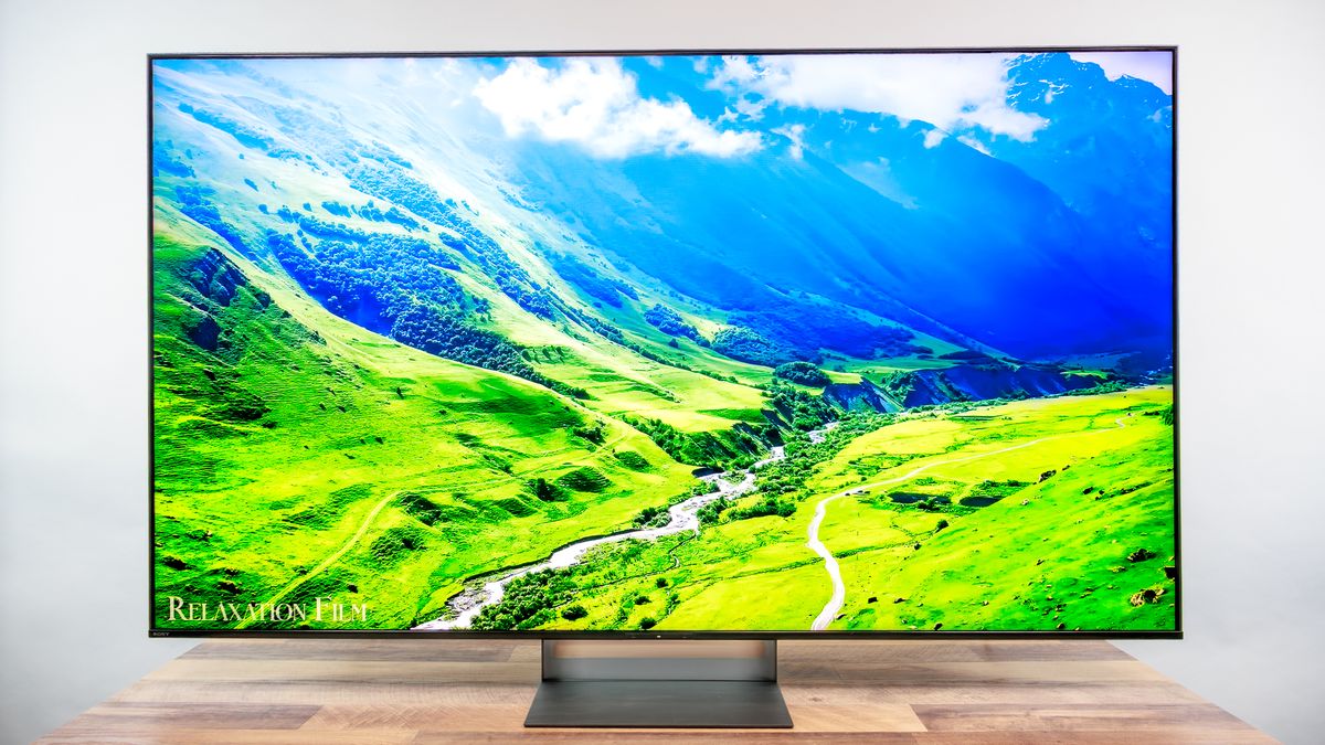 Sony Bravia 7 II True RGB TV on a desk