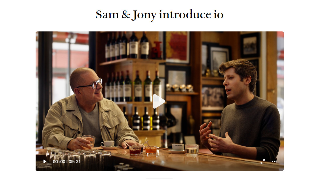Sam & Jony introduce io