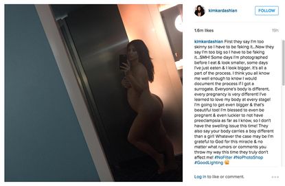 Kim Kardashian Pregnant Naked Selfie